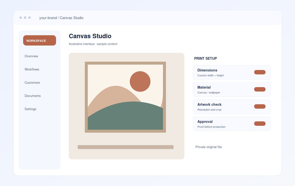 Canvas Tablo ve B&uuml;y&uuml;k Baskı Sistemi